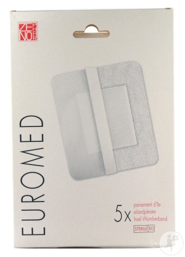 Euromed Inselpflaster Steril Adhäsiv 10x10cm 5 Pflaster