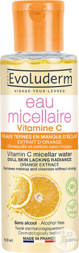 Evoluderm Mizellares Reinigungwasser mit Vitamin C 100ml