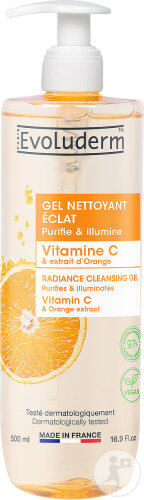 Evoluderm Reinigungsgel Strahlkraft Vitamin C 500ml
