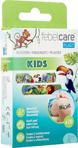 Febelcare Pflaster Kinder Jungle 20 Stück