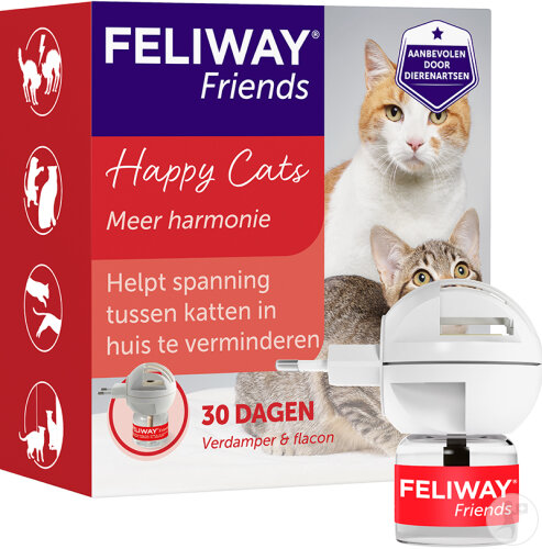Feliway Friends Glückliche Katzen Start-Set Steckdosen-Verdampfer Und Flakon 48ml