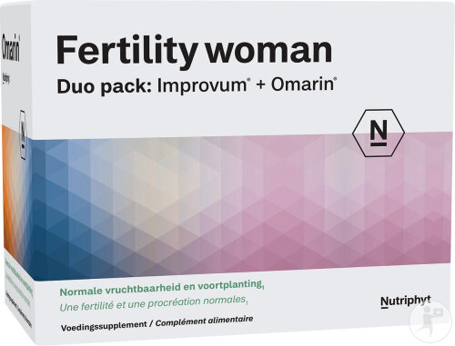 Nutriphyt Fertility Woman Duo Pack Improvum + Omarin 60 Tabletten + 60 Kapseln