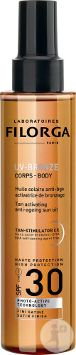 Filorga UV-Bronze Körper SPF30 Anti-Ageing Sonnenöl Bräunungsaktivator Satin Finish Spray 150ml