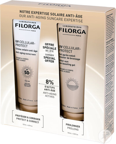 Filorga UV Cellular Protect Co Pack Gesicht Und Körper 125ml + After-Sun 125ml