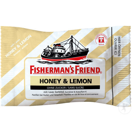 Fisherman'S Friend Honey-Lemon Zuckerfrei 25g