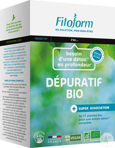 Fitoform Entgiftend Bio 5 Emonitorien 20 Ampullen