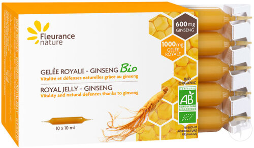 Fleurance Nature Gelee Royale Ginseng Bio 10 Ampullen