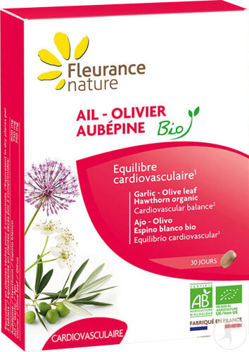 Fleurance Nature Knoblauch-Olive-Weißdorn Bio 60 Tabletten