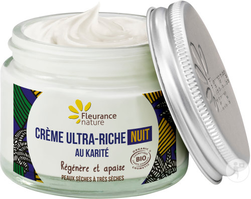 Fleurance Nature Ultra-Reiche Nachtcreme Mit Karité Bio Tiegel 50ml