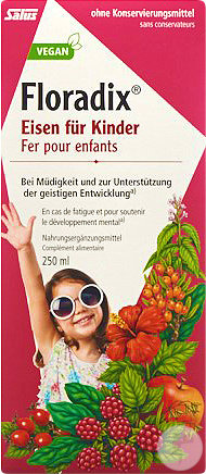 Floradix Eisen Und Vitamine Kinder Flasche 250ml