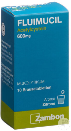 Fluimucil Brausetabletten 600mg Erwachsene Zitrone 10 Stück