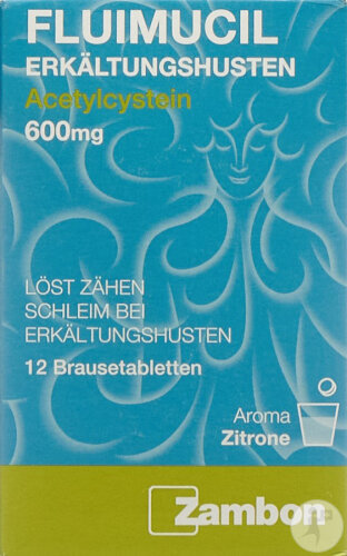 Fluimucil Erkältungshusten 600mg 12 Brausetabletten