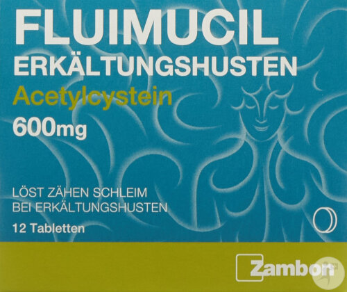 Fluimucil Erkältungshust 600mg 12 Tabletten