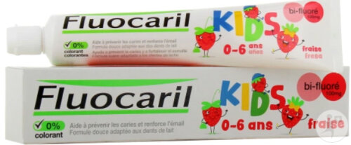 Fluocaril Kids Zahnpasta 0-6 Jahre Erdbeere Tube 75ml