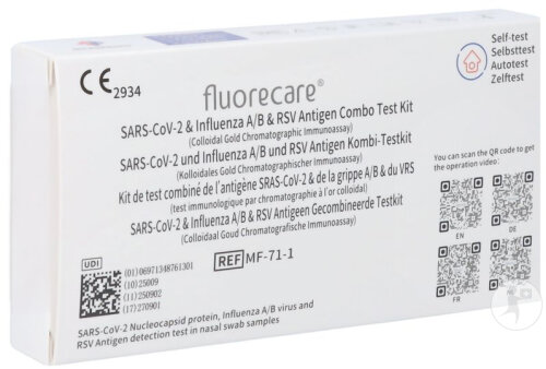 Fluorecare Antigen Schnelltest Kombination SARS-CoV-2 Grippe A/B und RSV