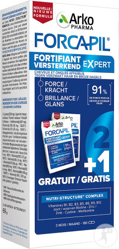 Forcapil Fortifiant Expert Promo 3 Monate 3x60 Kapseln