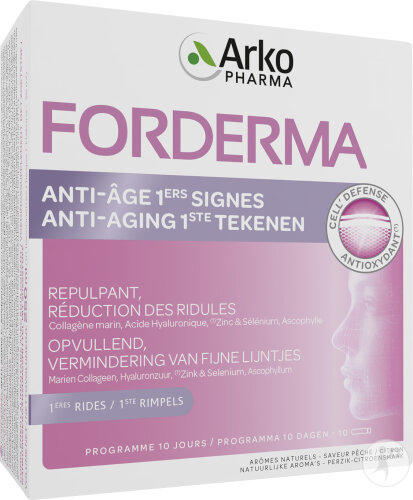 Forderma Anti-Aging 1st Zeichen Aufpolsternd Reduzierung Von Fältchen 10 Flakons
