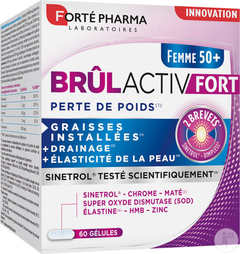 Forté Pharma Brûlactiv Fort Gewichtsverlust Frau 50+ Jahre 60 Kapseln