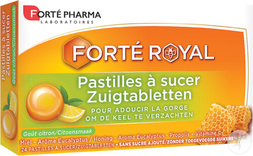 Forté Pharma Forté Royal Halspastillen Zitrone 24 Stück