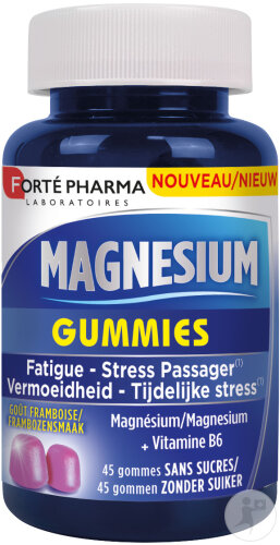 Forté Pharma Magnesium Gummis Himbeergeschmack 45 Gummis