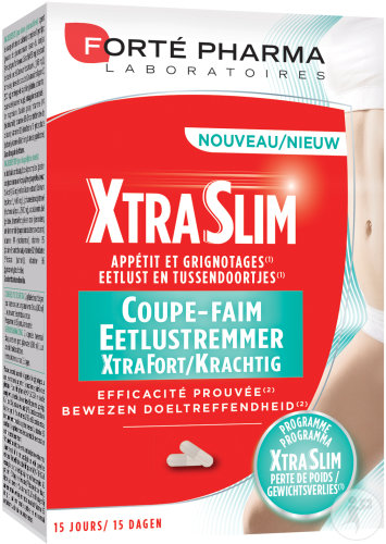 Forté Pharma XtraSlim Appetit Und Knabbereien Appetitzügler XtraSlim 15-Tage-Programm 60 Kapseln