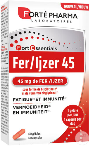 Forté Pharma Eisen 45 Müdigkeit Und Immunität 60 Kapseln