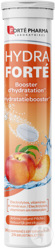 Forté Pharma Hydra Forté Hydration Booster Pfirsichgeschmack 24 Brausetabletten