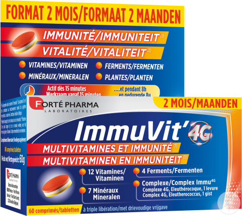 Forté Pharma ImmuVit 4G 2-Monats-Format 60 Tabletten