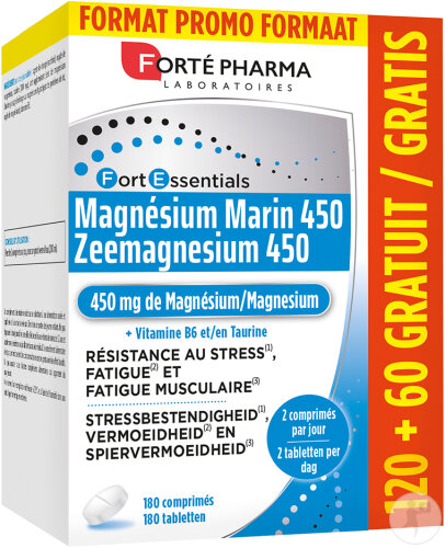 Fortépharma Magnesium Marin 120 Tabletten + 60 Gratis