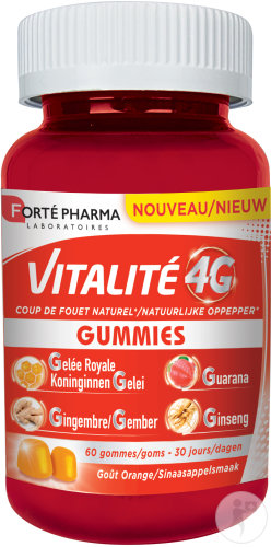 Forté Pharma Vitalität 4G Gummis Orangengeschmack 60 Stück