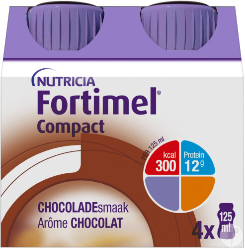 Fortimel Compact Schokolade-Geschmack Trinkflaschen 4x125ml