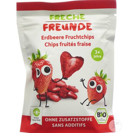 Freche Freunde Fruchtchips Erdbeere 12g