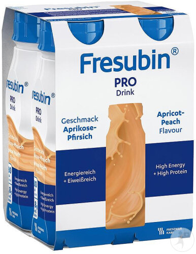 Fresubin Pro Getränk Geschmack Aprikose-Pfirsich Flaschen 4x200ml