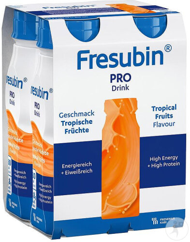 Fresubin Pro Getränk Geschmack Tropische Früchte Flaschen 4x200ml