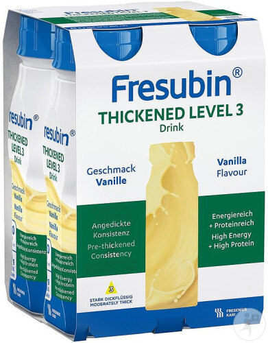 Fresubin Thickened Level 3 Getränk Geschmack Vanille Flaschen 4x200ml