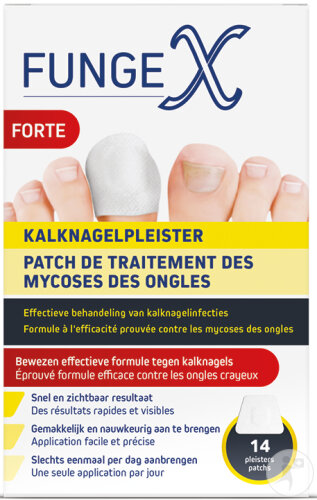 FungeX Pflaster Zur Behandlung Von Nagelpilz Forte 14 Pflaster