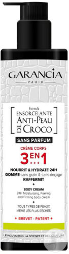 Garancia Formule Ensorcelante Anti-Krokodilhaut 3 In 1 Körpercreme Parfümfrei Pumpflasche 400ml