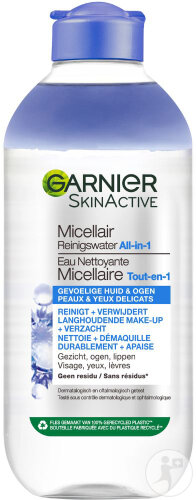 Garnier SkinActive Mizellen Reinigungswasser All-In-1 Empfindliche Haut Und Augen Flasche 400ml