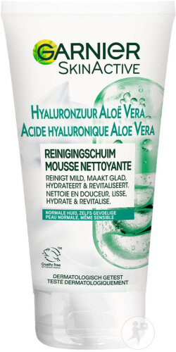 Garnier SkinActive Reinigungsschaum Für Das Gesicht Hyaluronsäure Aloe Vera Tube 150ml