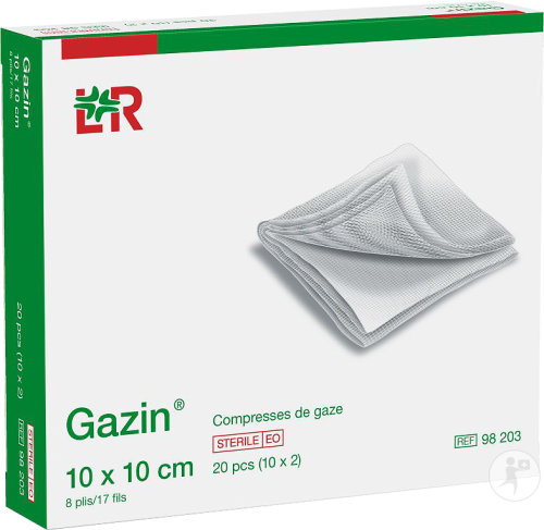 Lohmann & Rauscher Gazin Mullkompresse Unsteril 12 Lagen XR 10x10cm 100 Stück (18514)