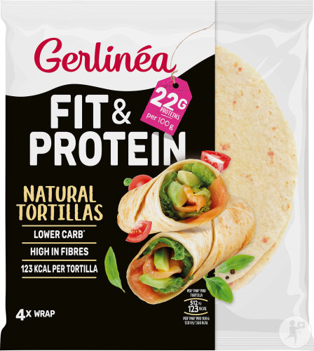 Gerlinéa Fit & Protein Tortillas Wraps Natur 4x40g