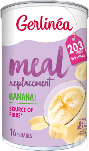 Gerlinea Meal Replacement Banane Ballaststoffquelle 16 Shakes