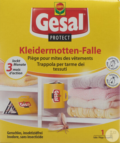 Gesal Protect Kleidermotten-Falle Geruchlos Insektizidfrei 1 Stück