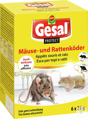 Gesal Protect Mäuse- Und Rattenköder 6x25g