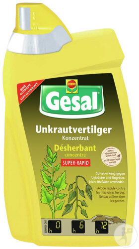Gesal Unkrautvertilger Konzentrat Super-Rapid Dosierflasche 800ml