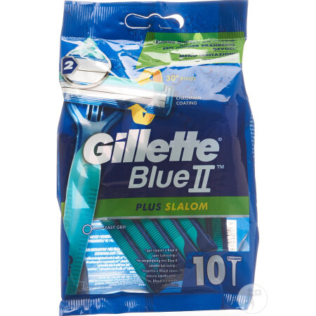 Gillette BlueII Plus Slalom Einwegrasierer 10 Stück
