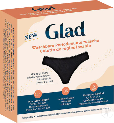 Glad Tag Waschbare Periodenunterwäsche Leichte Blutung Größe S 1 Stück