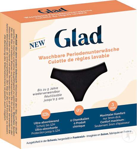 Glad Tag Waschbare Periodenunterwäsche Leichte Blutung Größe XS 1 Stück