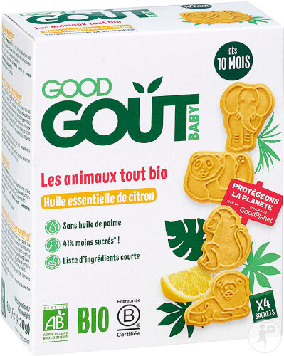 Good Goût Die Tiere Ganz Bio Mit Zitrone Ab 10 Monaten 80g