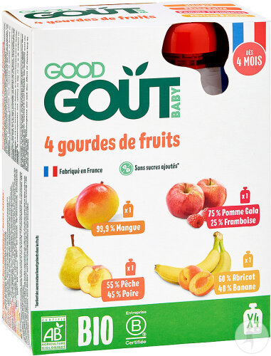 Good Gout Verschiedene Früchte Ab 4 Monate 4x120g